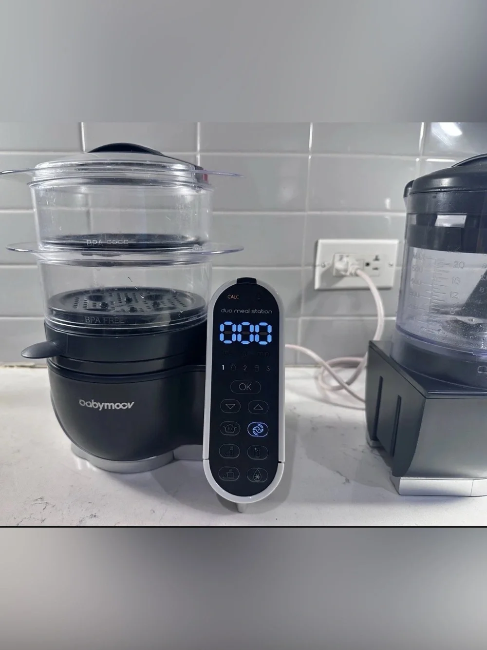Babymoov NutriBaby+ Blender & Steamer Meal Station BPA-Free Timer A001125